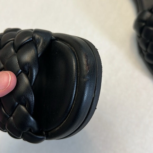 SEYCHELLES BRAIDED BELLISIMA SLIDE SANDALS IN BLACK SIZE 8 - Picture 8 of 13